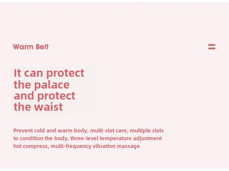 Rechargeable Ultra-Thin Menstrual Heating and Vibration Massage Belt