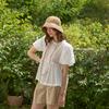 KELLY DONAHUE Balloon Punching Lace Blouse