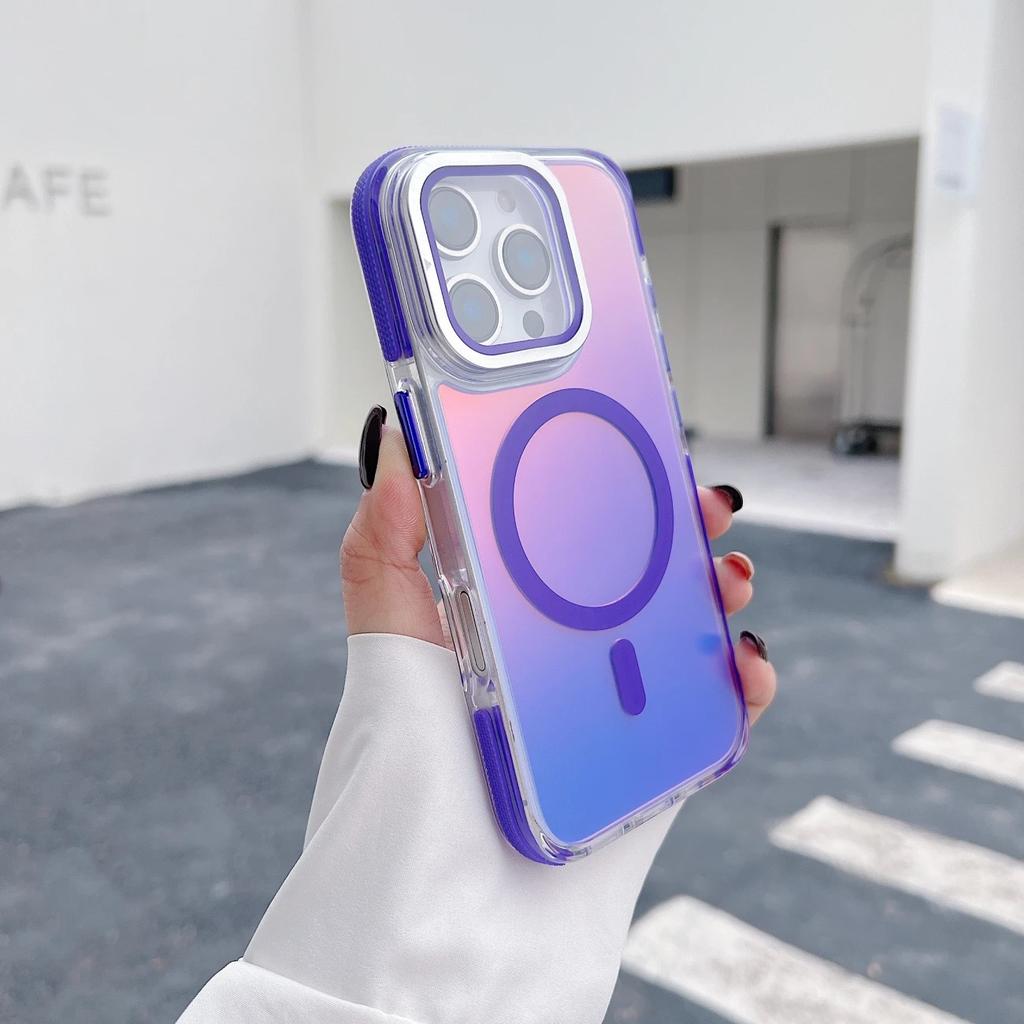 Suitable for iphone11promax magnetic mobile phone case chameleon flip lens Apple 11 anti-drop protective case