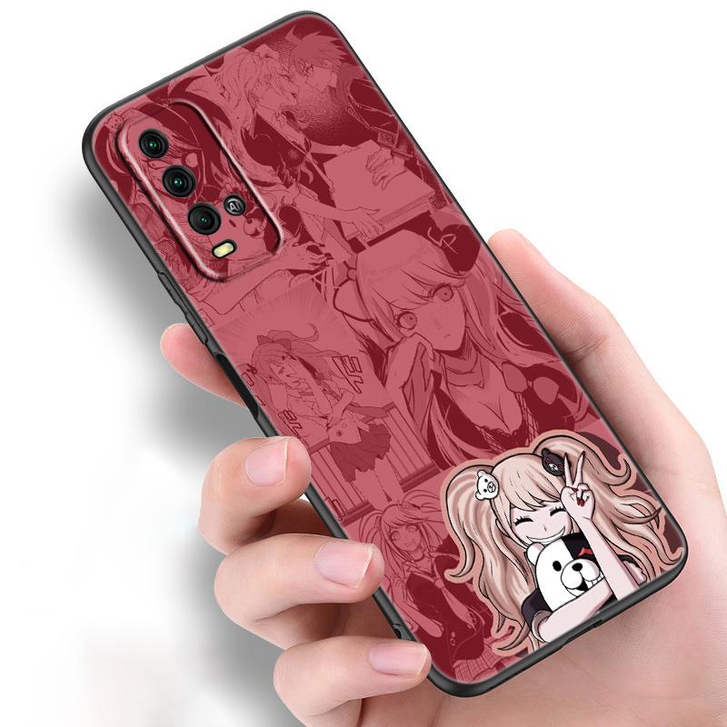 DANGANRONPA Silikonowe Etui na Telefon Dla Xiaomi Redmi Note 11 10 9 8 Pro 11T 10T 10S 9S 8T 9 9A 9C 9T Czarne Miękkie Etui Coque Funda
