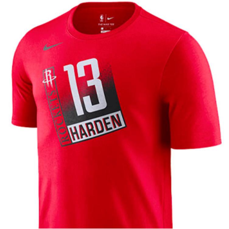 Nike NBA Basketball Round Neck Short Sleeve T-Shirt Men Tops Red AQ6422-657