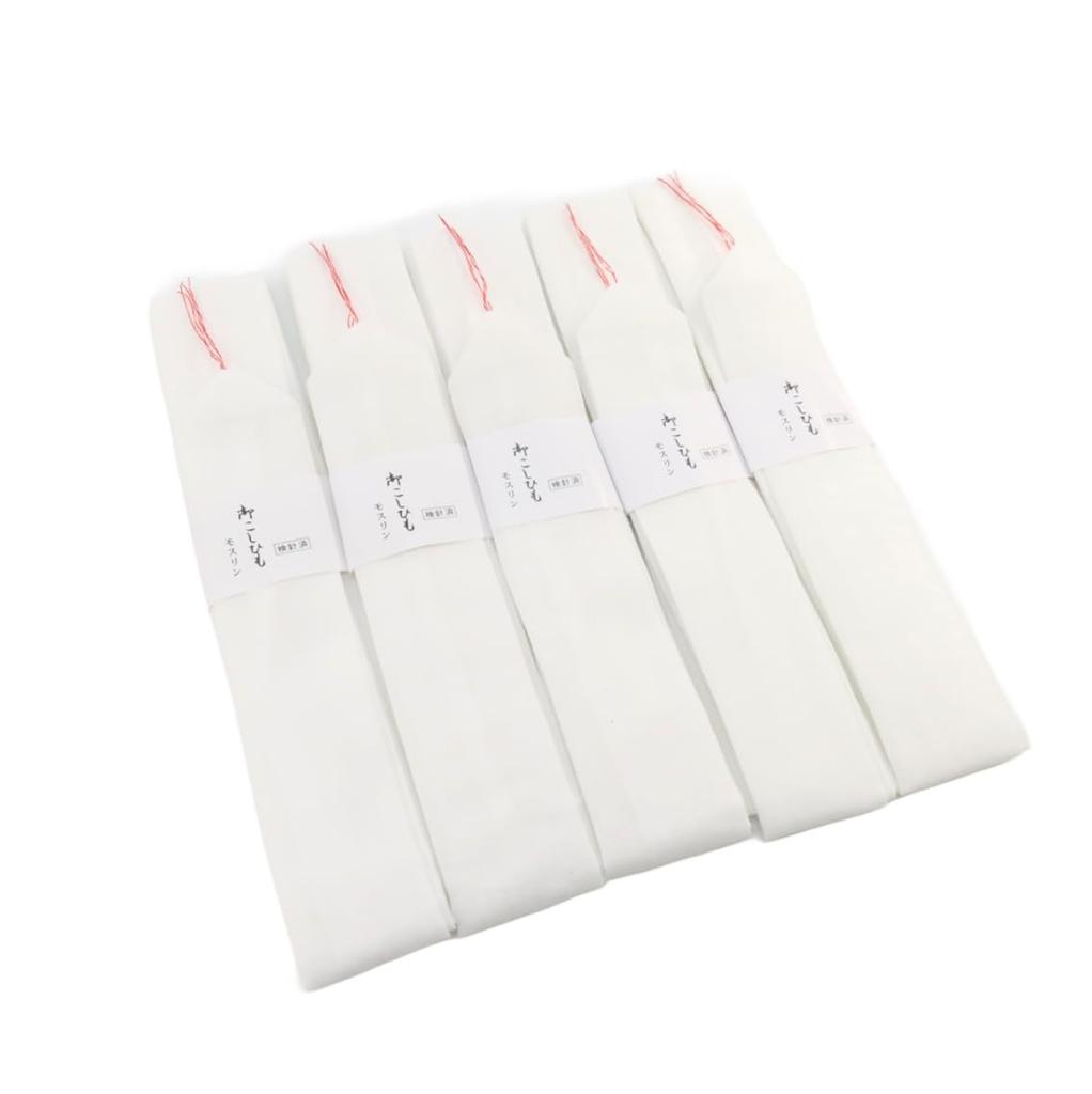 Standard Size Waist Cord 5 Piece Set Traditional Clothing Accessories Dressing Kimono Yukata White Pink Nagajuban Koshihimo Himo Womens Easy Tighten