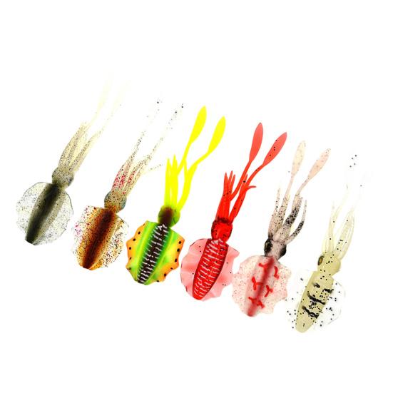 15CM/15/20G Soft Squid Lure Realistic Bionic Artificial Octopus Lure Squid Swimbait Sea Boat Saltwater Trolling Fishing Accessories