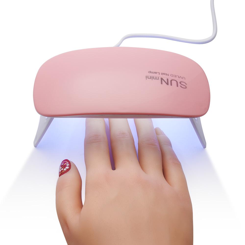 Nail Dryer LED Nail Lamp UV Lamp For Curing All Gel Nail Polish White Pink Color Nail Dry Lamp Portable with USB Without Switch