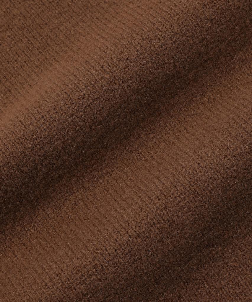 BEENTRILL Essential Turtleneck Two-Way Knit Zip-Up (Camel)