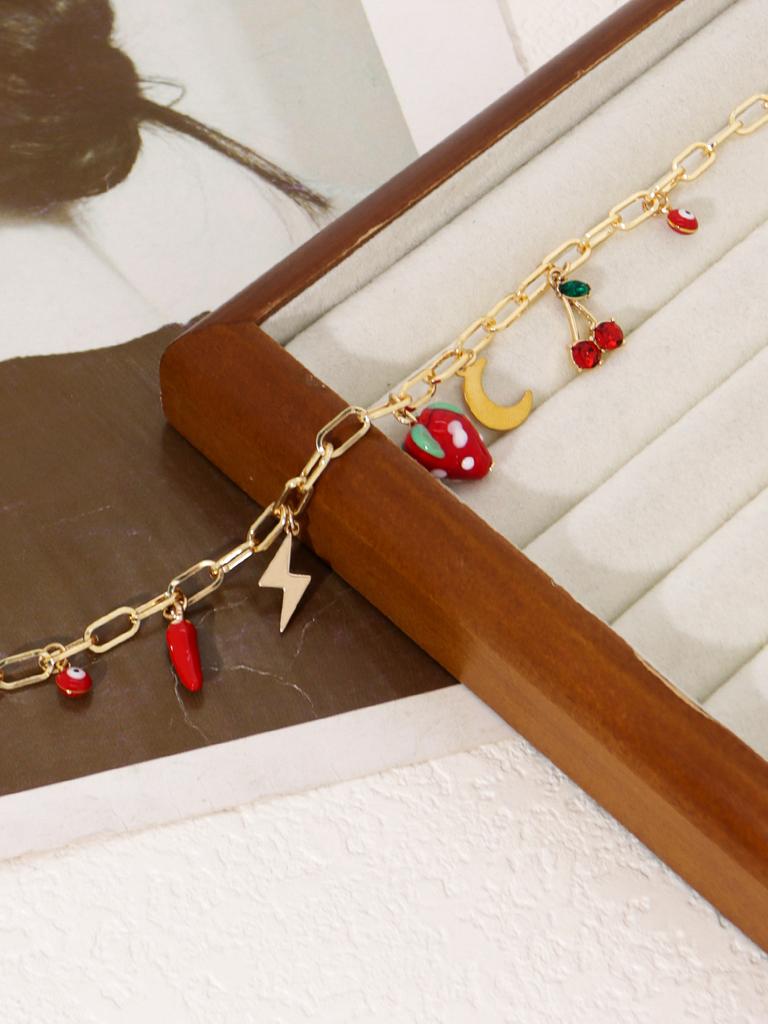 Charm Girl Necklace Shell Beach Jewelry Cute Necklace for Girlfriend Choker Women Gift Strawberry Evil Eye Accesorios
