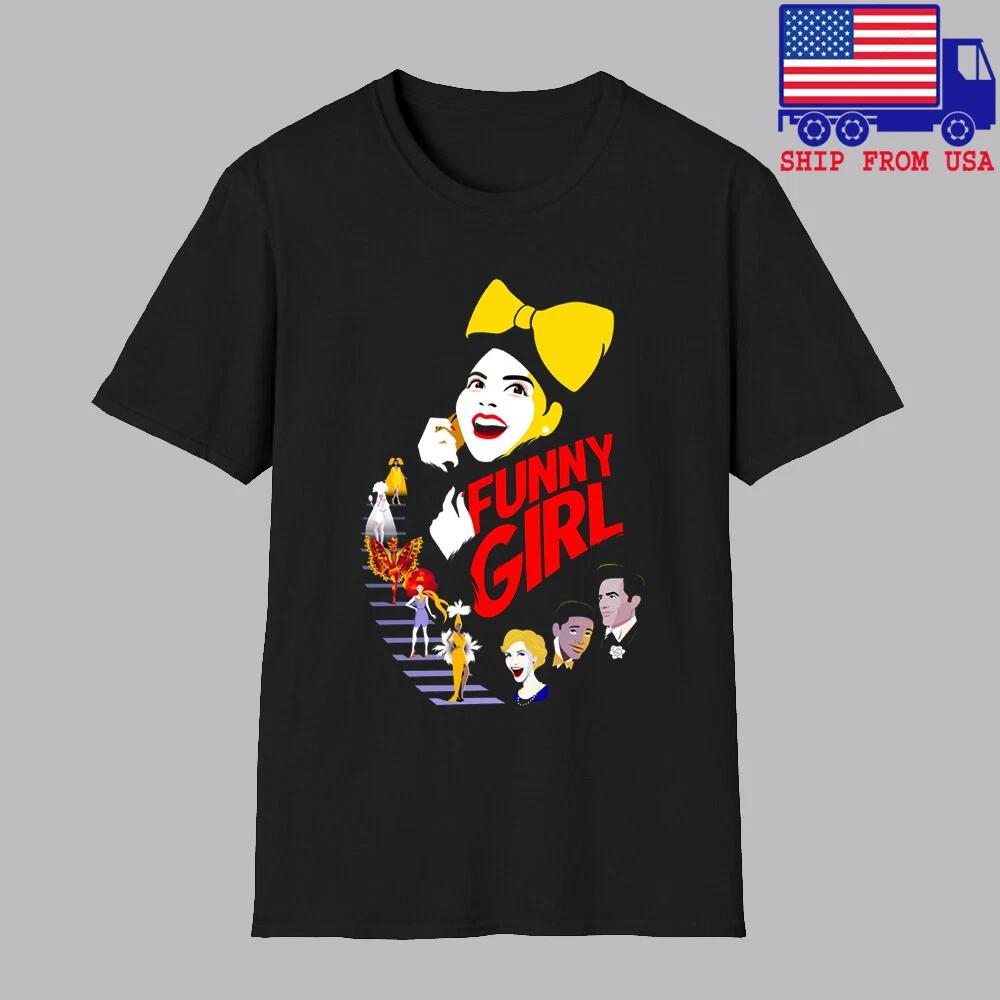 Funny Girl Broadway Show Musical Men s Black Size S-5XL L