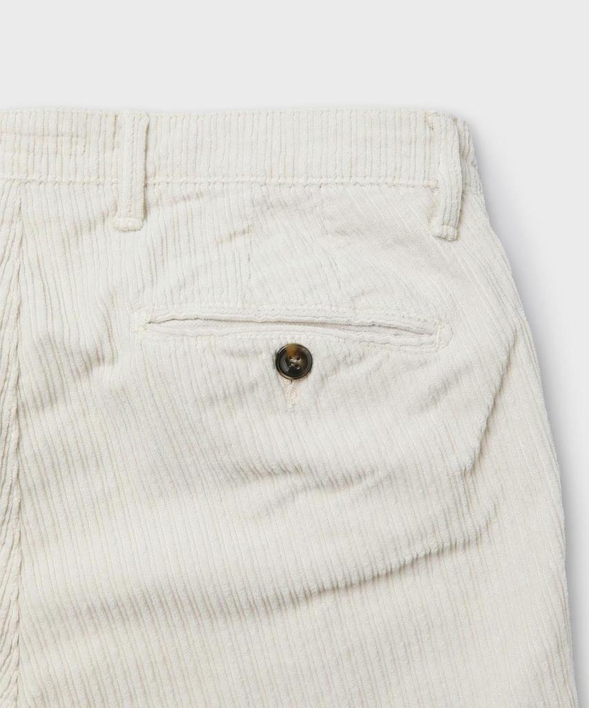 PANICALE Slim Fit Corduroy Pants [Ivory]