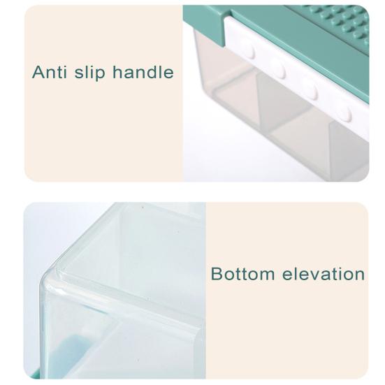 With Removable Cover Multi Compartments Large Capacity Transparent Art Craft Storage Organizer