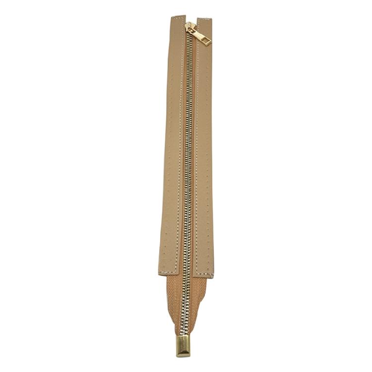 Cremallera de Metal de 30 cm Cremallera de Cuero PU Accesorios de Ferretería de Repuesto para Bolsos DIY