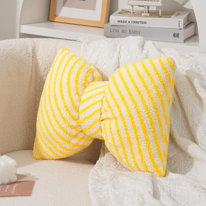 Modern Minimalist Butterfly Knot Sofa Cushion With Pp Cotton For Lounge And Bedroom Decor
