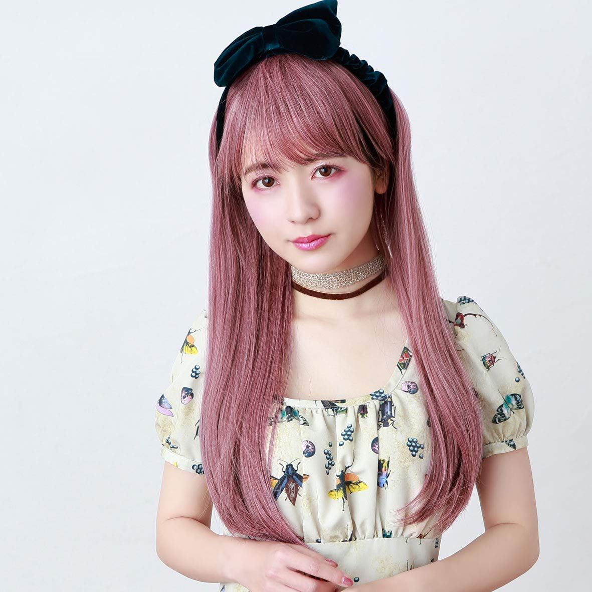 

Присцилла Присцилла Весь парик Градиент Чистый Прямой Термостойкий CTDP Темно-сливовый CTA-683