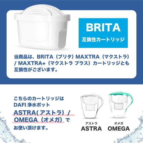 Compatible Brita Maxtra Plus cartridges and filters for DAFI water filters. Unimax PerfectLine replacement cartridges and filters, set of 3 (Japan mod