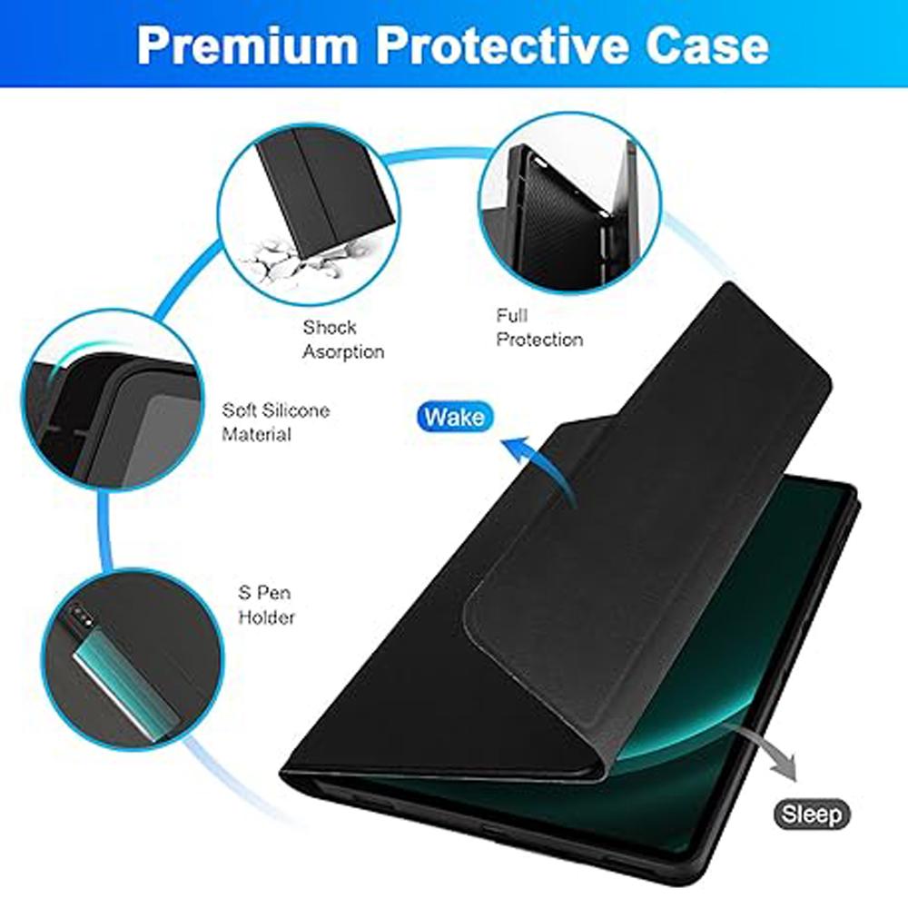 Case for Samsung Galaxy Tab S10 FE Plus 13.1 Inch,Detachable Bluetooth Keyboard Cover for Samsung Tab S10 FE+ 13.1 SM-X620/626B