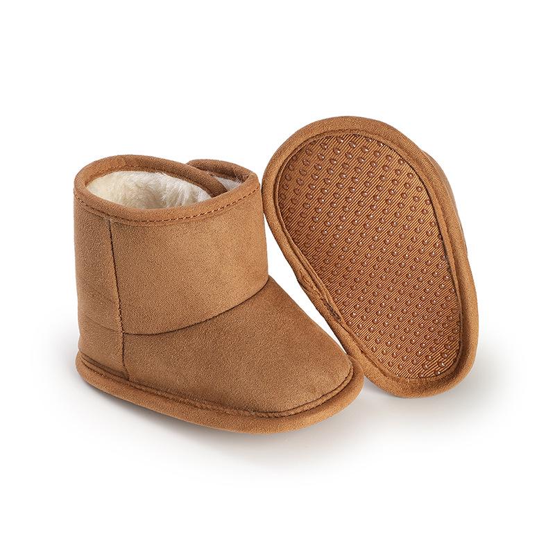 Unisex Baby Soft Sole Plush Snow Boots (0-1 Year): Non-Slip, Warm Cotton Shoes for Toddlers