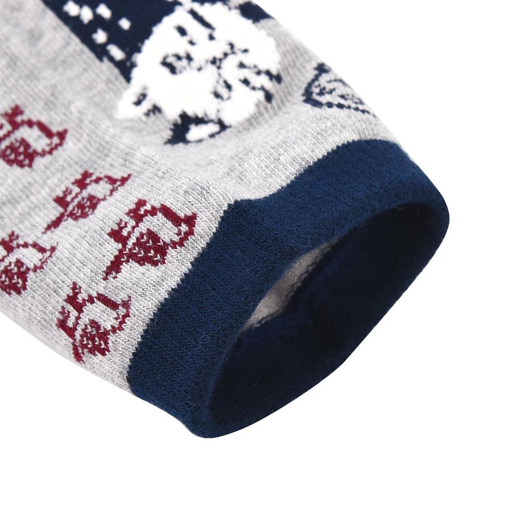 Stylish and cute jacquard socks featuring Matilda Kusuguru crew perfect for nursery school Heather women's print. socks, teachers. 23-6718 (#1/MGY