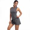 Women's Breathable Tennis Skirt Unitard - Integrated Yoga, Fitness, and Golf Dress