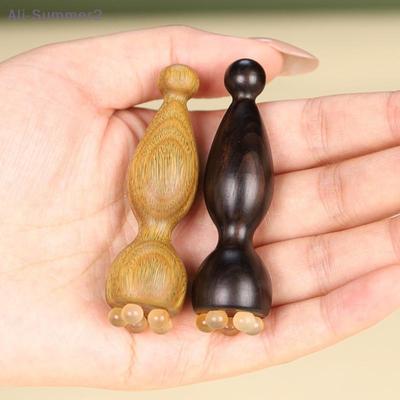 {Sommer2}Lotus-Samenkapsel-Form Massagegerät Sandelholz Gua Sha Massage-Stäbe Gesichtshautpflege Physiotherapie-Werkzeug