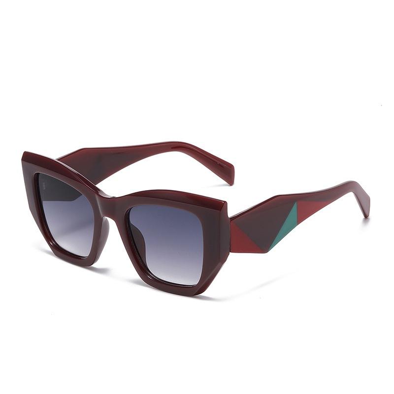 

JYL TS Sunglasses UV Cat Eye Gradient Large/24022 B-1398 освітлення смарагдового кольору