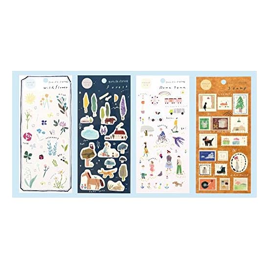Kamiiso Sansho Made in Japan Masking Seal SAIEN Miki Tamura Masking Tape Chigirie (Tear Art) B 10×20