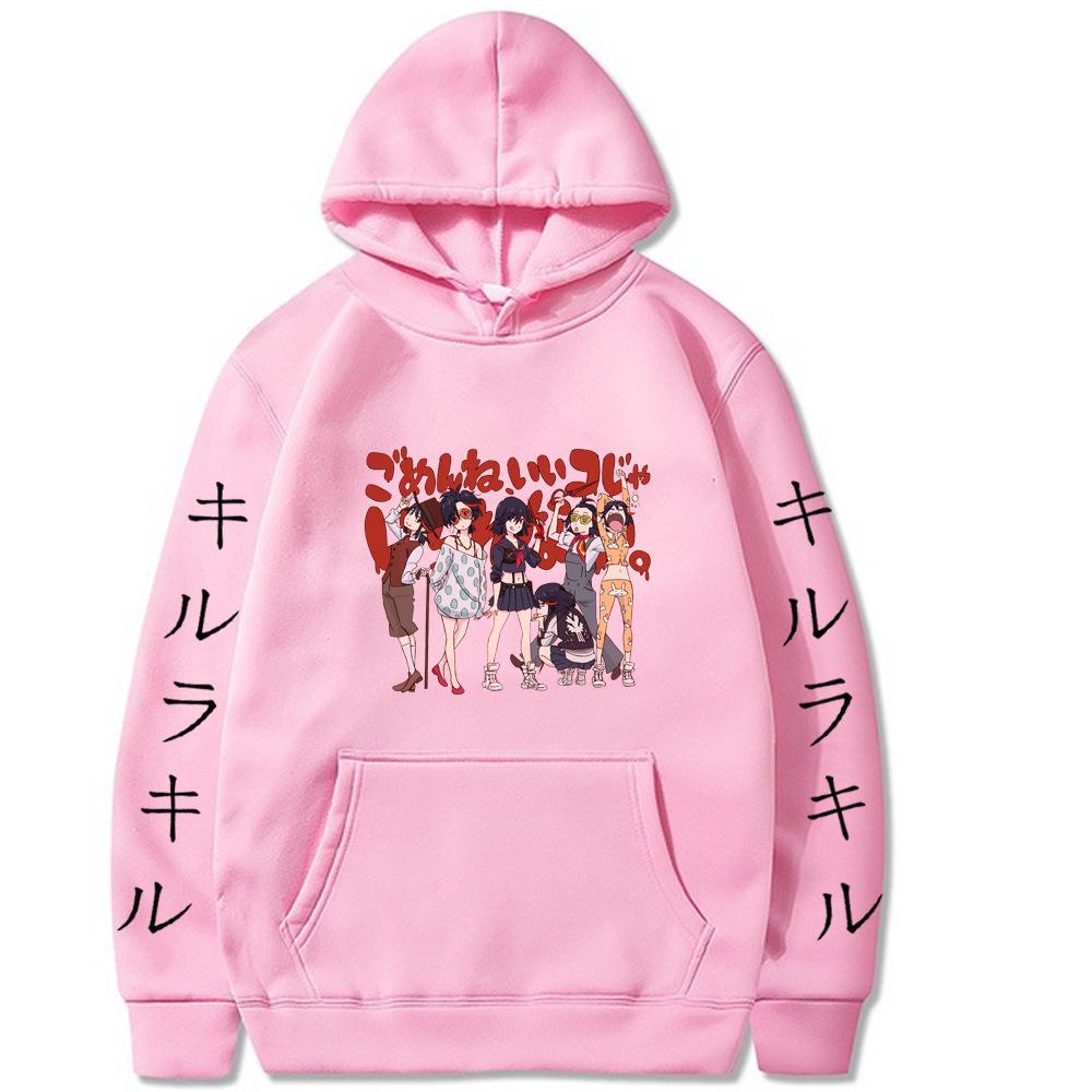 KILL La KILL Japanese Animation Hoodie Men Women Harajuku Pullover Street Wear Unisex Autumn Winter Plushed