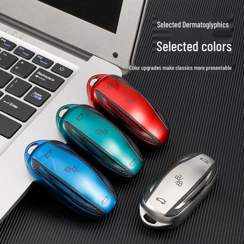 Tesla Model S/Model X/Model 3/Y Key Case Protective Shell with Buckle