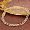Hip Hop Rapper Sterling Silver Link Chain Custom Moissanite Cuban Bling Diamonds Mens Cuban Link Chain