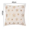 Home Decor Snowflake Christmas Plush Pillowcase INS Style Square Throw Pillowcover White Cushion Cover Living Room/Office