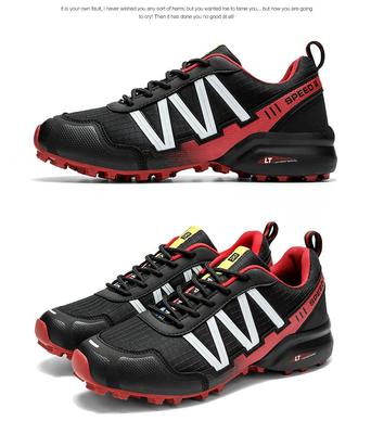 New Large Size Outdoor Mountaineering Sneakers Men's Shoes Non-slip Shock-absorbing Sports Mountaineering Shoes Breathable Hiking Shoes Men's