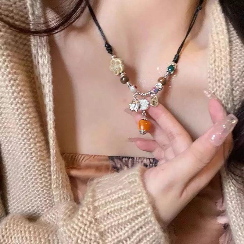 Luxury temperament celebrity style stacked pearl necklace women's autumn and winter high-end design sense atmospheric sweater chain light