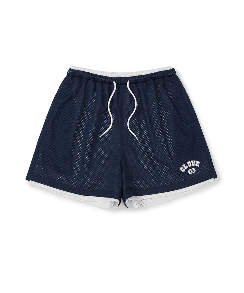 CLOVE [26Ss Clove] Mesh Banding Shorts (Navy)