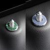 4 Pack Bling Car Inner Door Lock Covers Trim Pull Rod Bolt Stickers Car Interior Bling Rhinestone Decals for C200L
