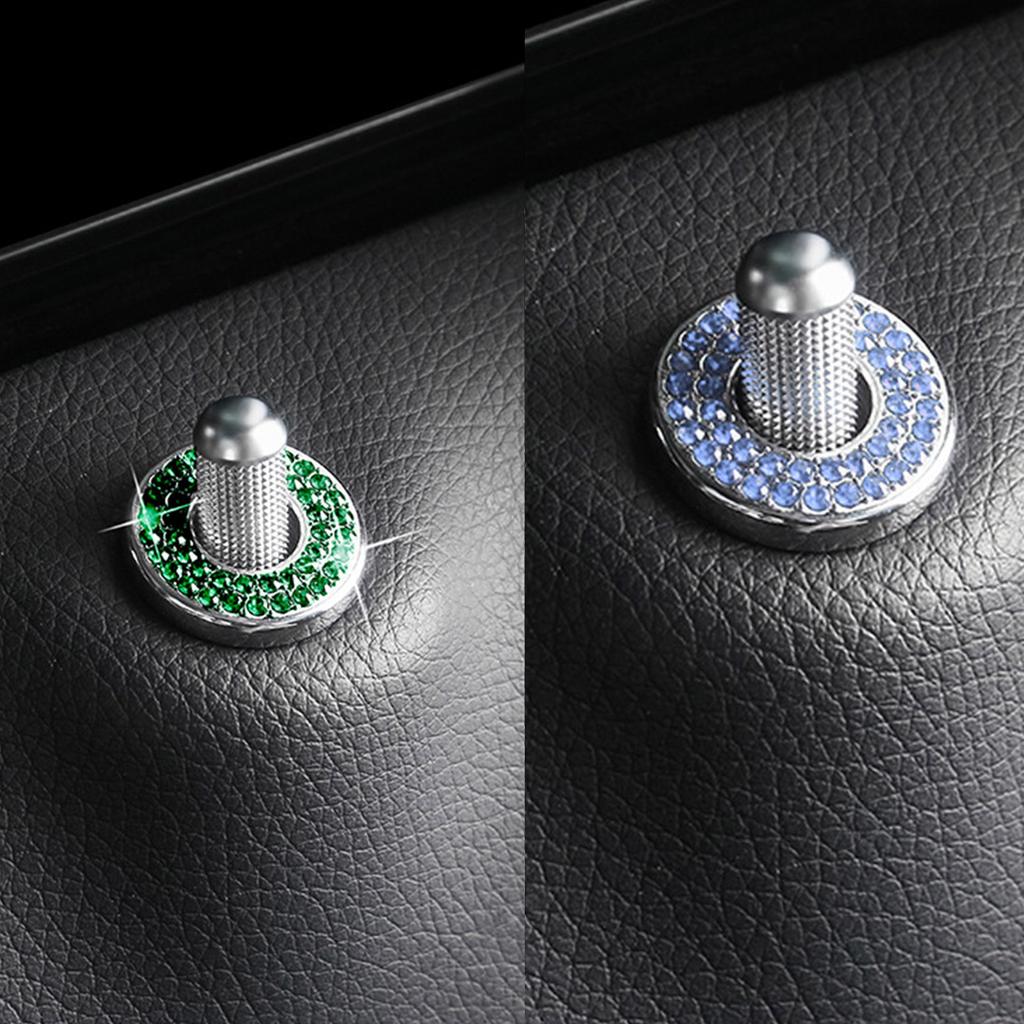 4 Pack Bling Car Inner Door Lock Covers Trim Pull Rod Bolt Stickers Car Interior Bling Rhinestone Decals for C200L