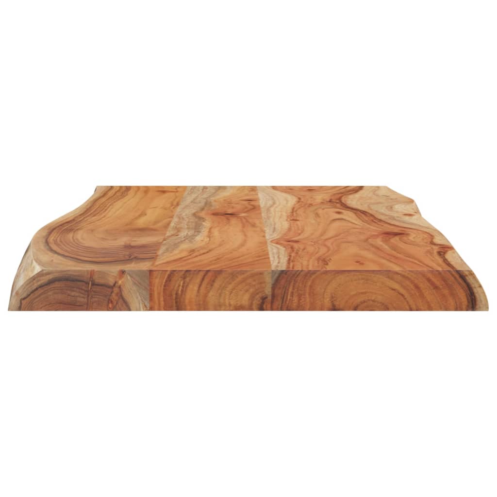 Tischplatte 70 x 40 x 2,5 cm Rechteckig Massives Akazienholz Baumkante