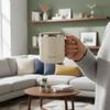 Portable 304 Stainless Steel Insulated Coffee Mug Sliding Cover Design 400 ML Drinking Cup Double Wall Sealed Tumbler Adult