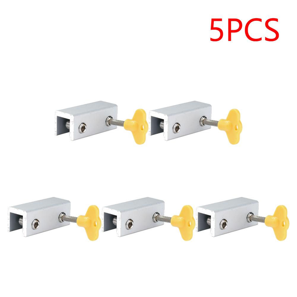 1-5PCS Aluminum Alloy Window Lock Stopper Sliding Window Anti-theft Lock Window Sliding Door Baby Kids Child Safety Doors Lock