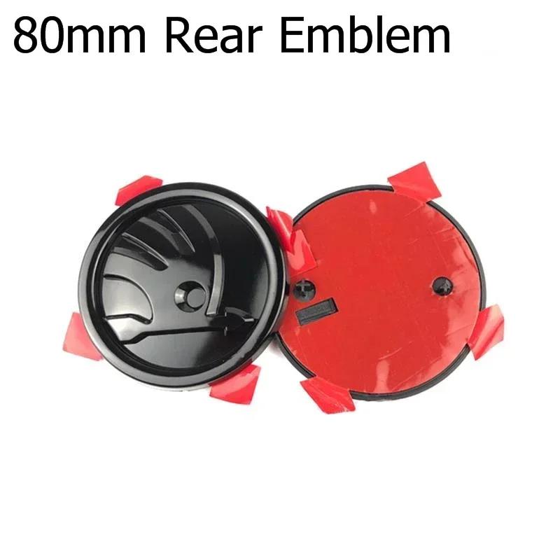 2025 New 80/90mm 3D ABS Car Front Grille Trunk Logo Sticker for Skoda Octavia 2 3 A5 A7 Kodiaq Fabia Rapid 3 Karoq Superb VRS Ac