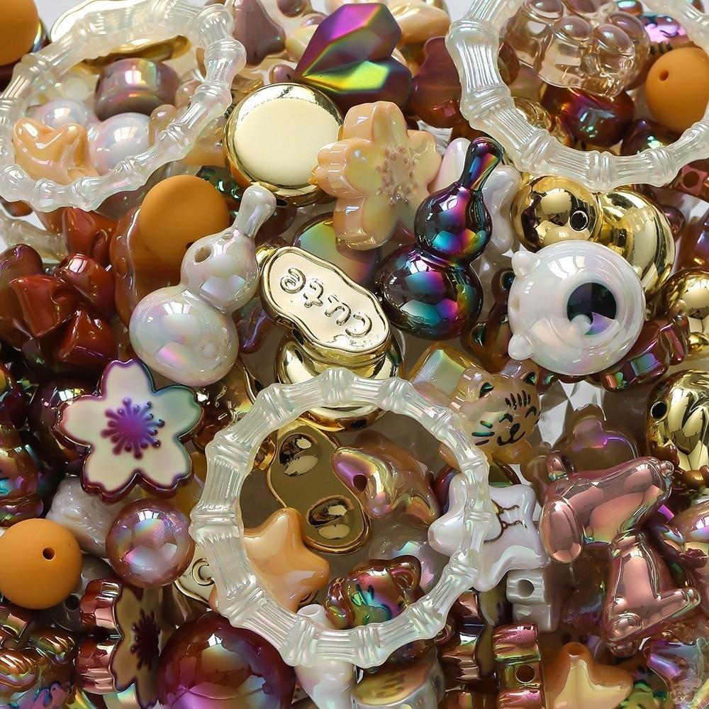 Mixed Colors Acrylic Mixed Beads 12~50mm Jewelry Making Beads Random Bracelet Beads  DIY Crafts