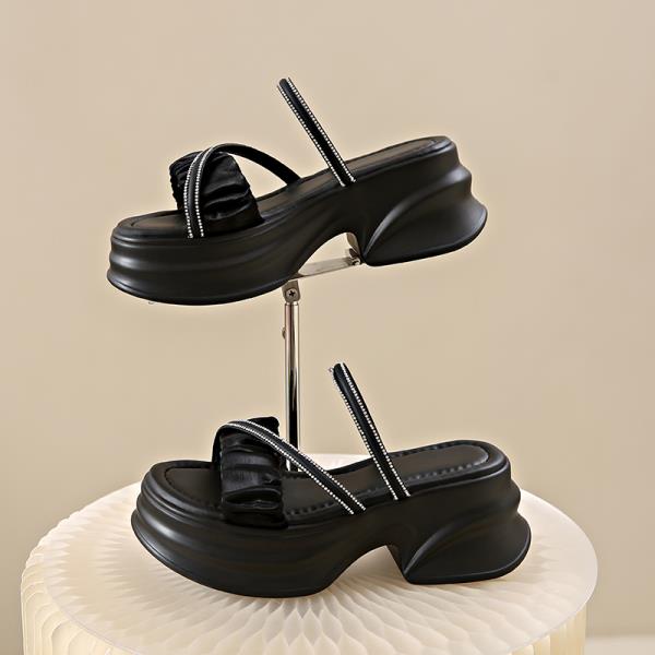 Fashion Female Shoes Slippers Women Summer Platform Slides Fashion 2025 Soft Luxury Scandals Slippers Casual Shoes Woman 2025 Platform P