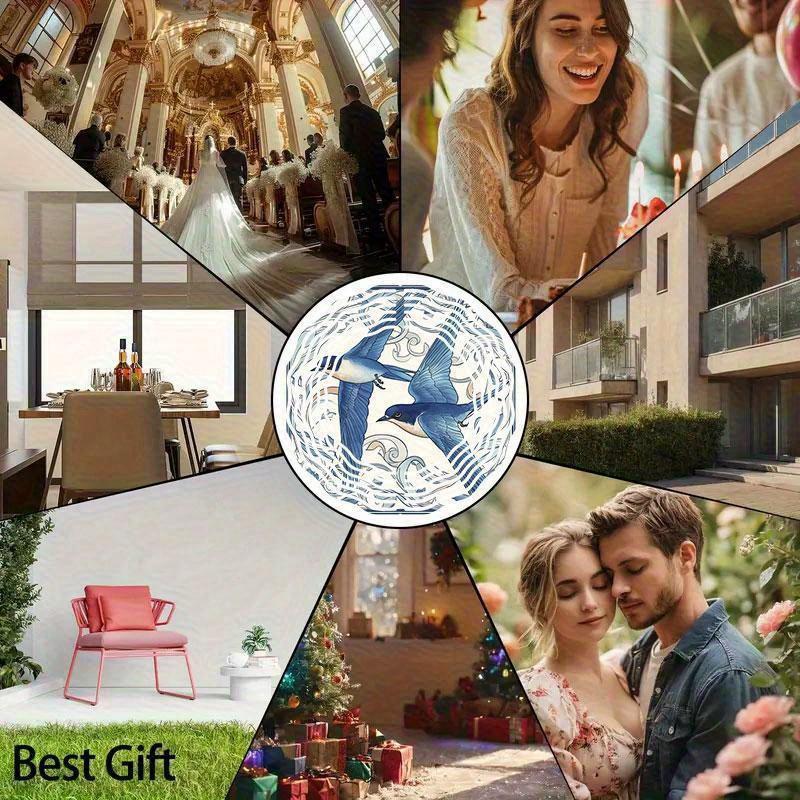 10 Inch Hanging Wind Spinner with 360 Degree Hook for Balcony Garden Decor Spring Summer Outdoor Decoration