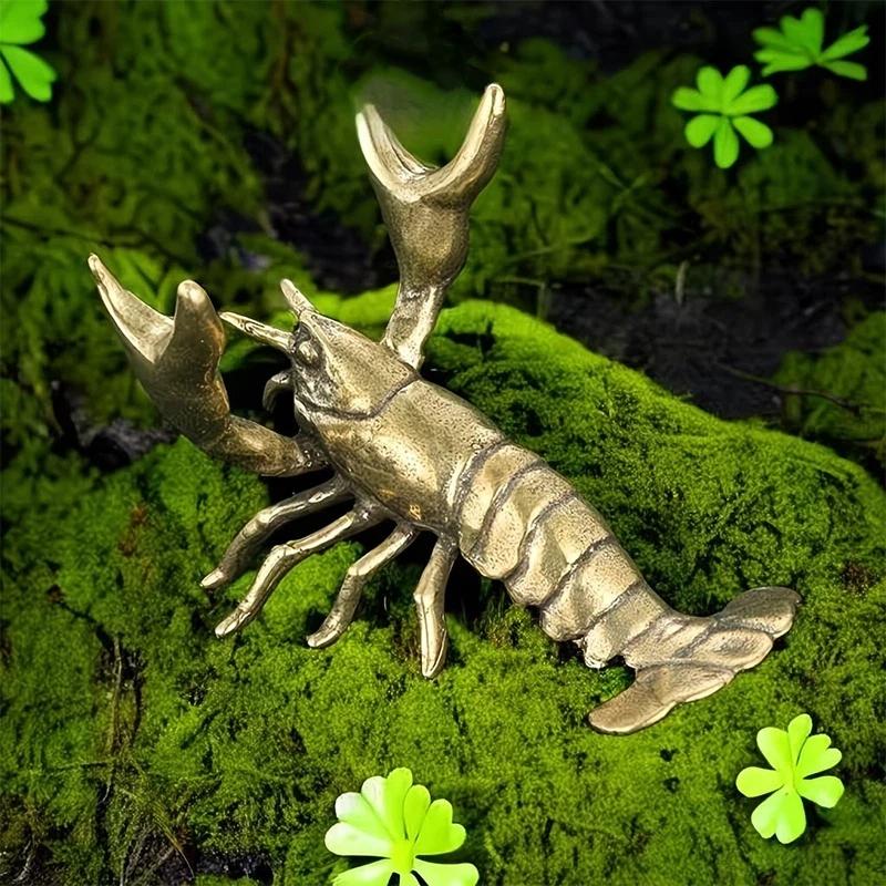 Brass Lobster Scorpion Shaped Pen Holder Ornament Vintage Perfect For Home Office Desk Study Table Decor Display