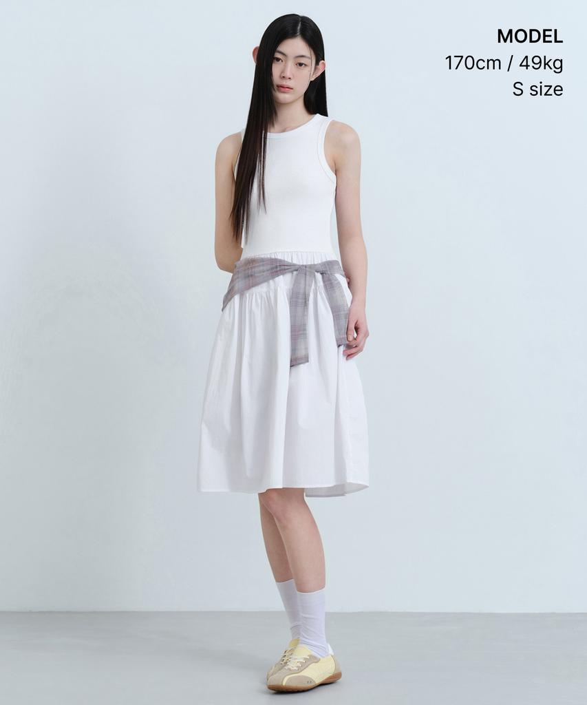 Musinsa Standard Woman Women'S Tank Top Combination Dress [White]