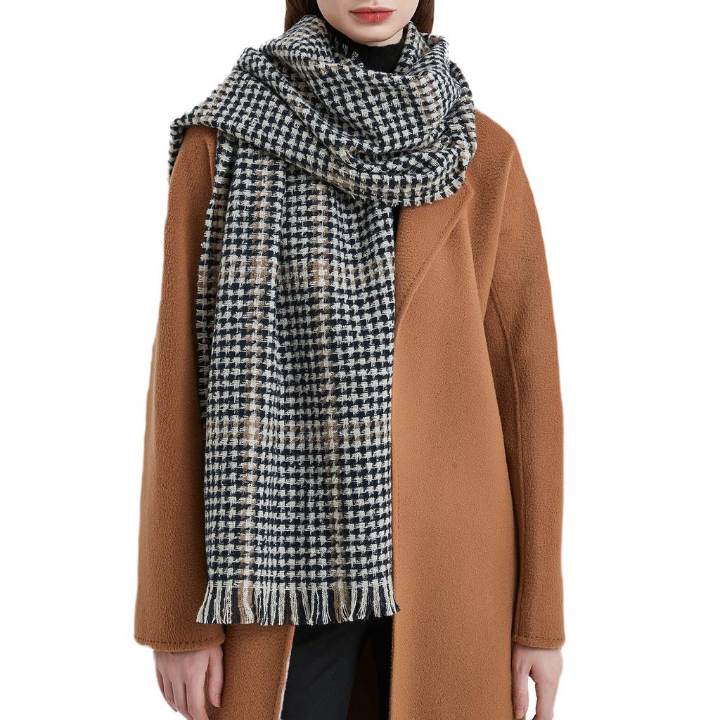 YOLAI Bufanda De Cuadros Grande Para Mujer, Bufanda Gruesa Y Clásica, Chal Clásico Para Invierno, Cálida Y Larga, Bufandas Largas (verde, Talla única