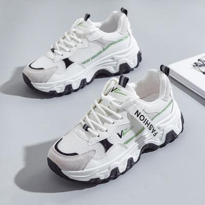 Sneakers Damer Vulkaniserade Skor Mode Andningsbara Tjock Sula Damer Träningsskor Plattformsdamer Klumpiga Sneakers Märke Basket Femme