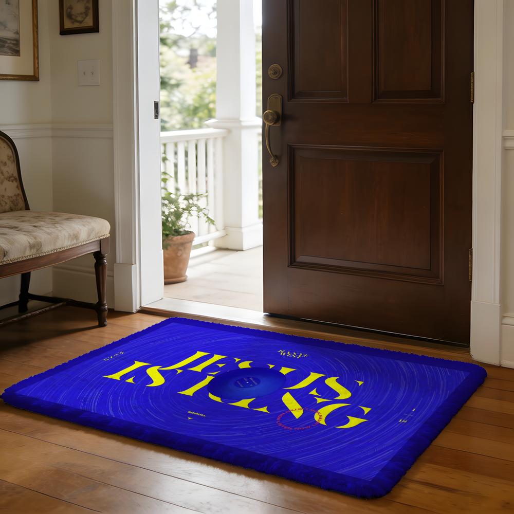 Rapper KKanye WWest Floor Mat Soft Flannel Absorbent Mat Non-Slip Rug Home Bedroom Bathroom
