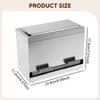 Stainless Steel Pencil Dispenser Organizer Portable Pressing Type Drinking Holder Container