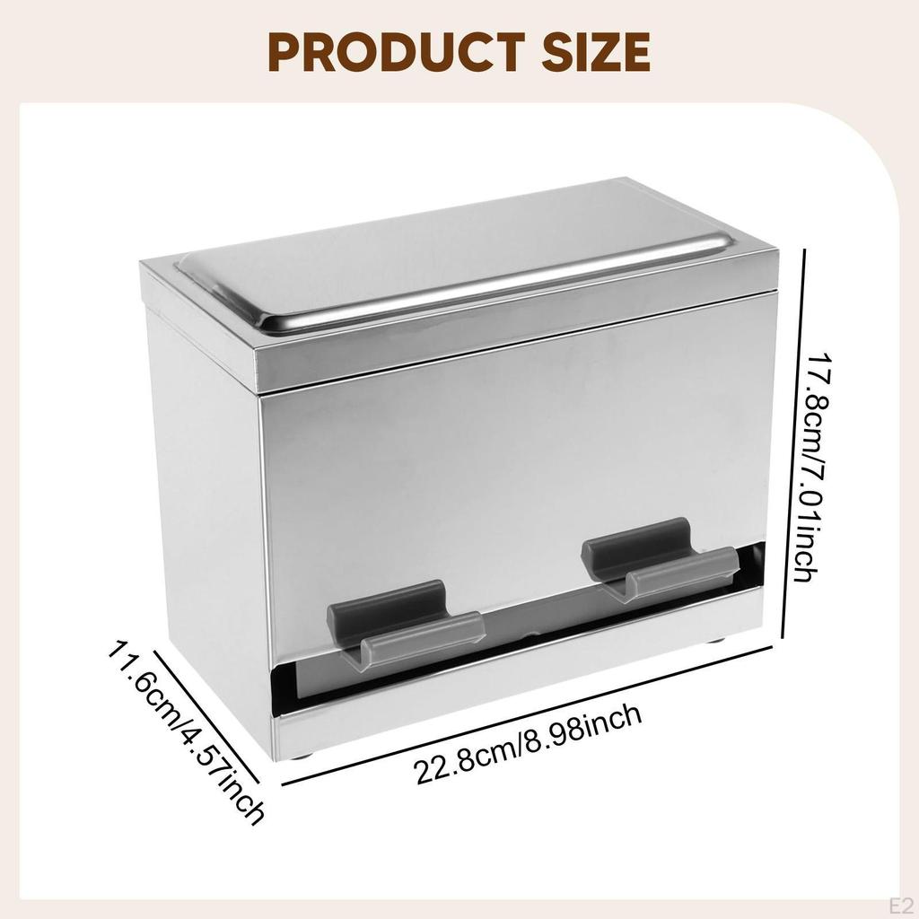Stainless Steel Pencil Dispenser Organizer Portable Pressing Type Drinking Holder Container