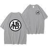 Summer Fashion Anime Son Goku Cosplay T-shirt Cotton Short Sleeve Tops Tee Loose Oversized Casual T Shirts Men Harajuku Clothing