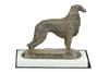 Borzoi, Russian Hunting Sighthound, Russian Wolfhound IV - Dog Figurine, Figure On a White Base, Trophy for Art-Dog Dog Show Exhibition