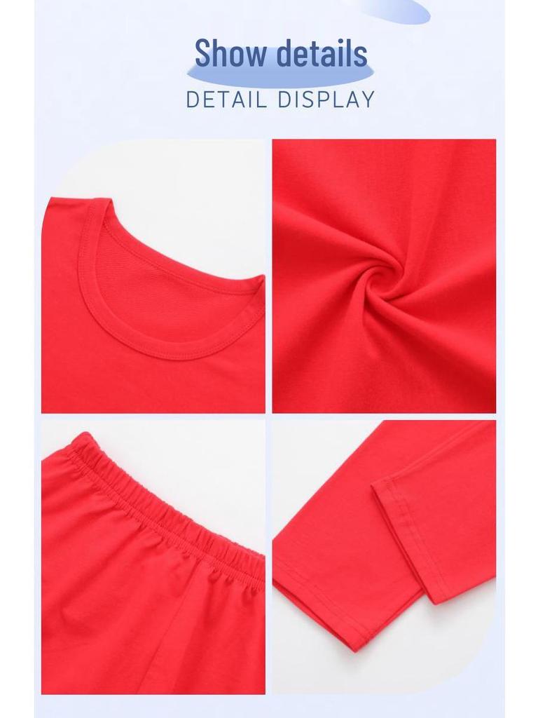 Chłopięcy Termiczny Bawełniany Zestaw Bielizny Lycra - Jesień/Zima 2025